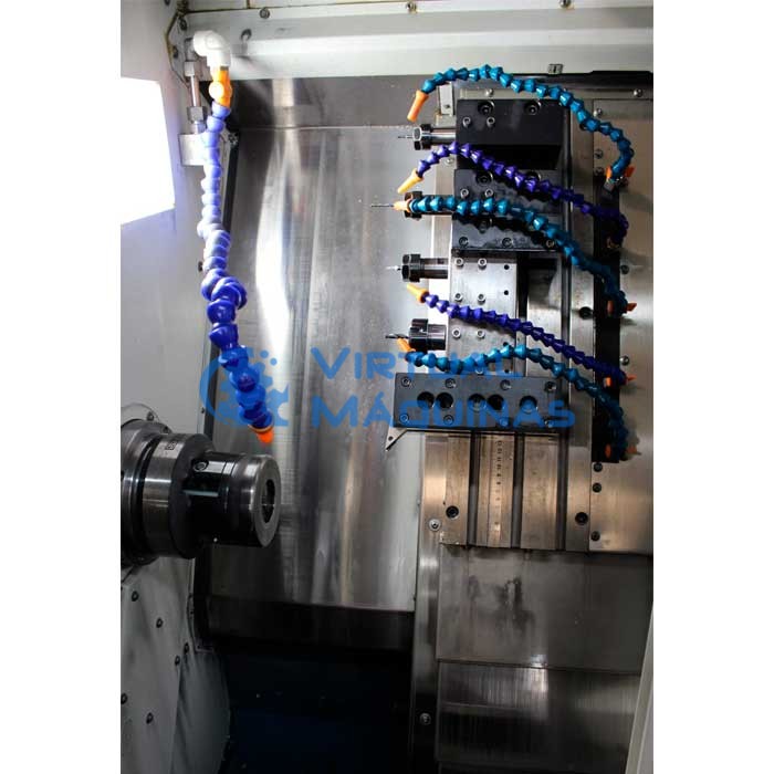 Torno Cnc Marca Romi Modelo Gl170g Com Pinça E Gang Ano 2021