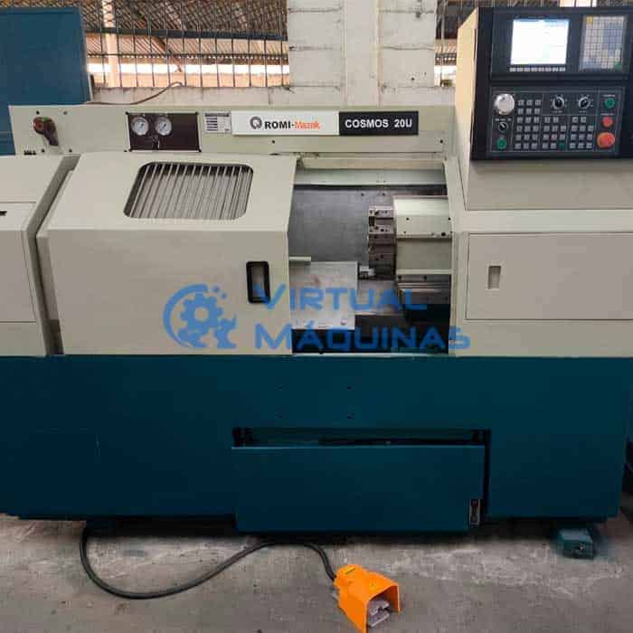 Torno Cnc Marca Romi Modelos Cosmos 20u Reformado Com Garantia