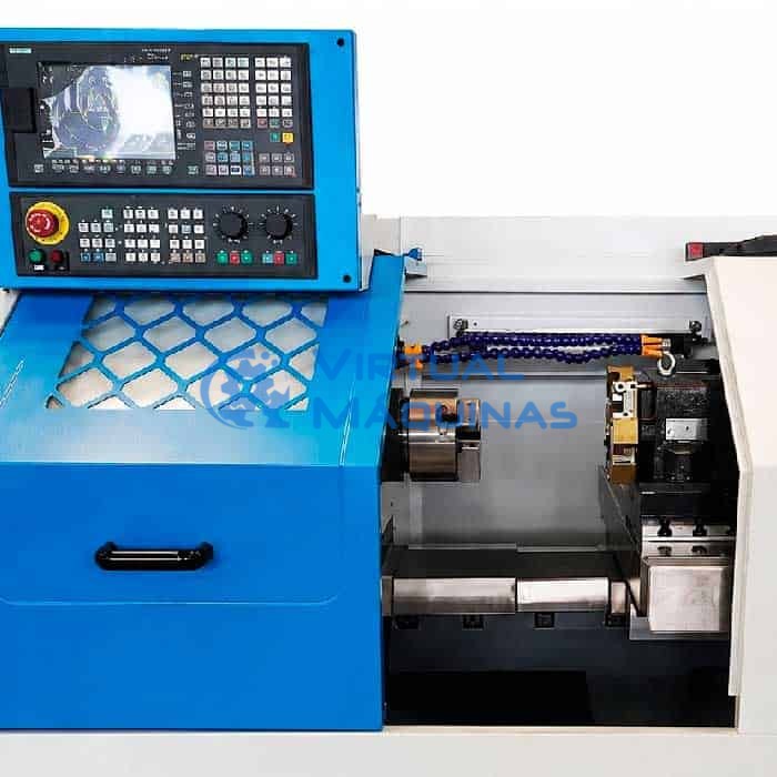Torno Cnc Modelo Ck 300 Compacto E Econômico Com Guias Lineares