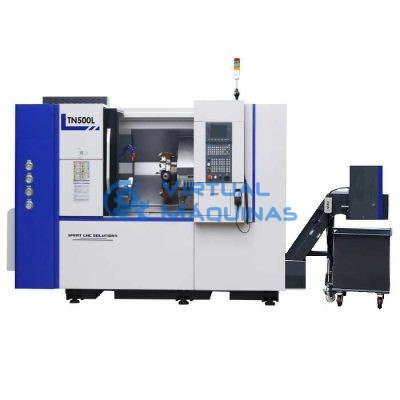 Torno Cnc Modelo Tn500l Com Ferramenta Acionada Virtual Máquinas Operatrizes CNC e Convencionais, novas e usadas. Centro de Usinagem, Fresadora CNC, Torno CNC e Equipamentos.