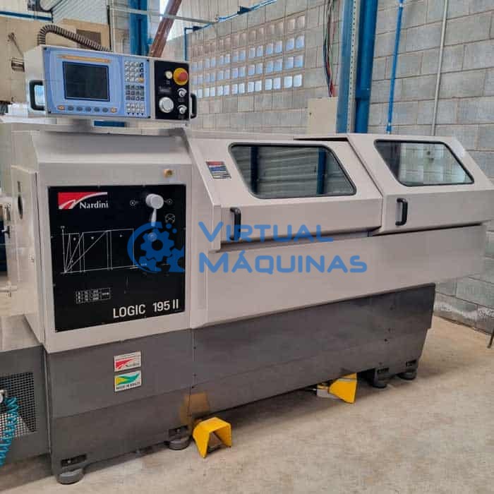 Torno Cnc Nardini Logic 195 Ii 1000 Mm Entre Pontas Ano 2005