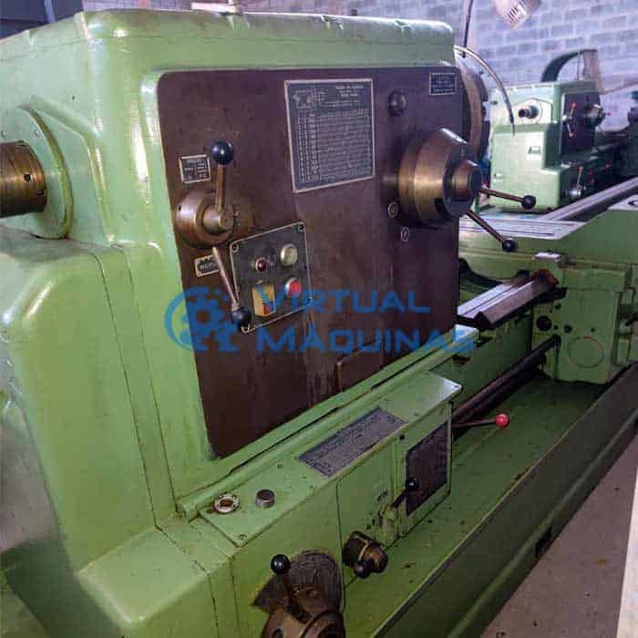 Torno Mecânico Marca Imor Modelo Mcd V 8.000 Mm Entre Pontas