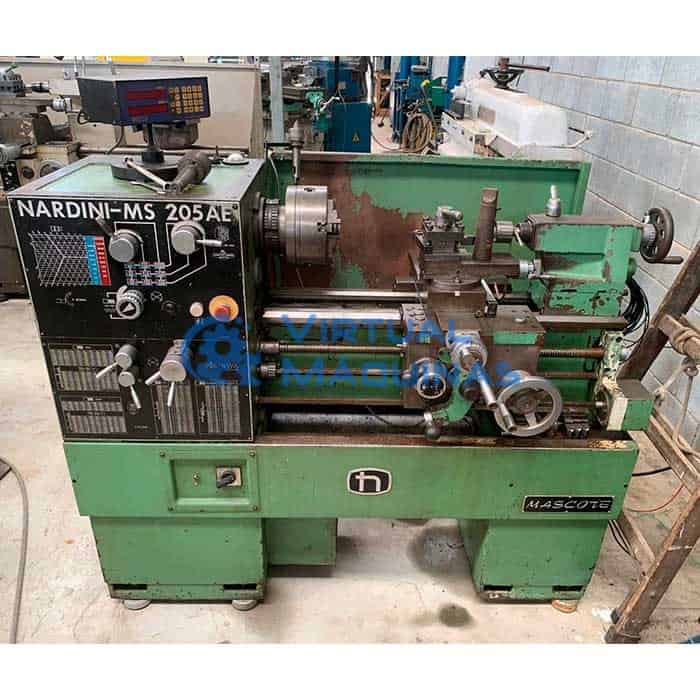 Torno Mecânico Marca Nardini Ms205ae (diâm X Comp) 410 X 500 Mm