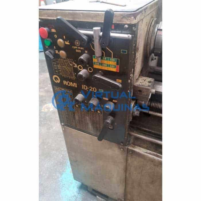 Torno Mecânico Marca Romi Mod.id 20 (diâm X Comp) 320 X 1000 Mm