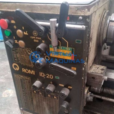 Torno Mecânico Marca Romi Mod.id 20 (diâm X Comp) 320 X 1000 Mm Virtual Máquinas Operatrizes CNC e Convencionais, novas e usadas. Centro de Usinagem, Fresadora CNC, Torno CNC e Equipamentos.