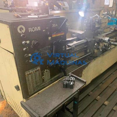 Torno Mecânico Marca Romi Modelo I30a 1500 Mm Entre Pontas Virtual Máquinas Operatrizes CNC e Convencionais, novas e usadas. Centro de Usinagem, Fresadora CNC, Torno CNC e Equipamentos.