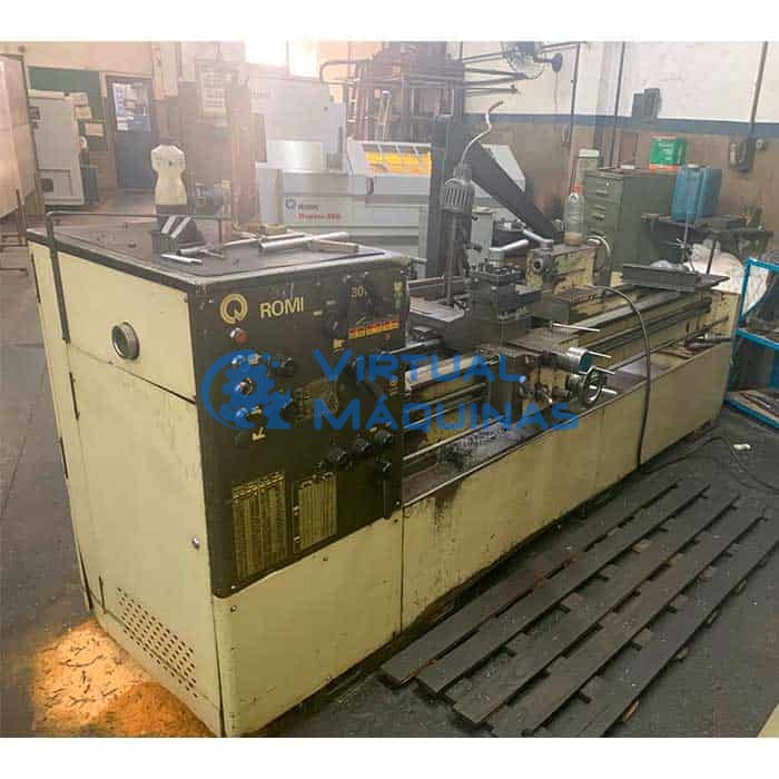 Torno Mecânico Marca Romi Modelo I30a 2000 Mm Entre Pontas