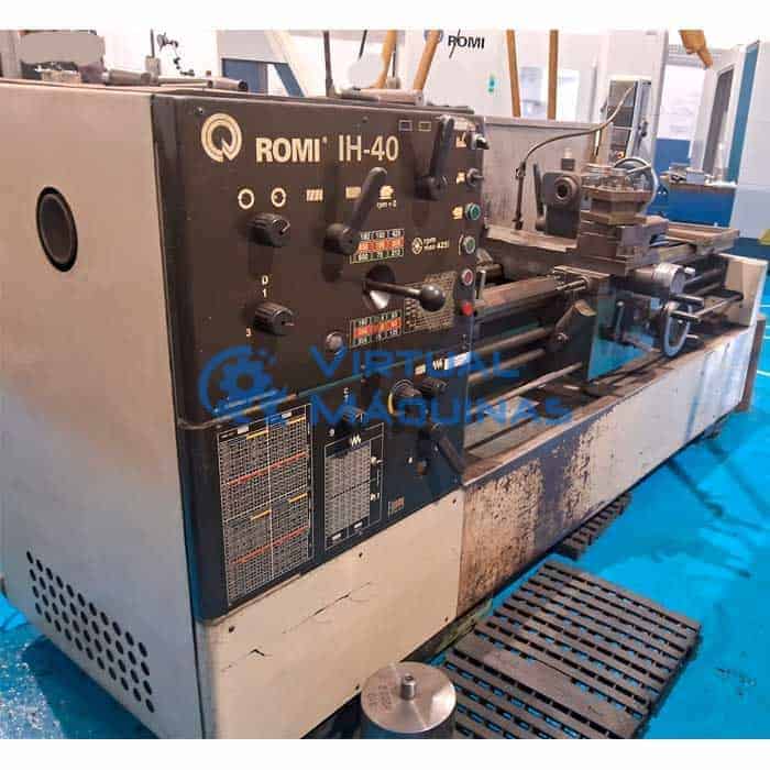 Torno Mecânico Marca Romi Modelo Ih 40 (Ø X Comp) 500 X 2000 Mm