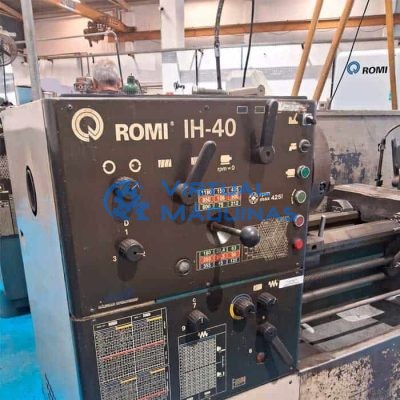 Torno Mecânico Marca Romi Modelo Ih 40 (Ø X Comp) 500 X 2000 Mm Virtual Máquinas Operatrizes CNC e Convencionais, novas e usadas. Centro de Usinagem, Fresadora CNC, Torno CNC e Equipamentos.