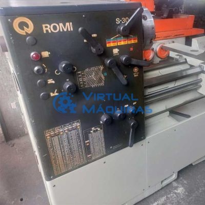 Torno Mecânico Marca Romi Modelo S 30b (Ø X Comp) 650 X 1500 Mm Virtual Máquinas Operatrizes CNC e Convencionais, novas e usadas. Centro de Usinagem, Fresadora CNC, Torno CNC e Equipamentos.