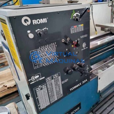 Torno Mecânico Marca Romi Modelo Tormax 30a 1500 X 520 Mm Virtual Máquinas Operatrizes CNC e Convencionais, novas e usadas. Centro de Usinagem, Fresadora CNC, Torno CNC e Equipamentos.