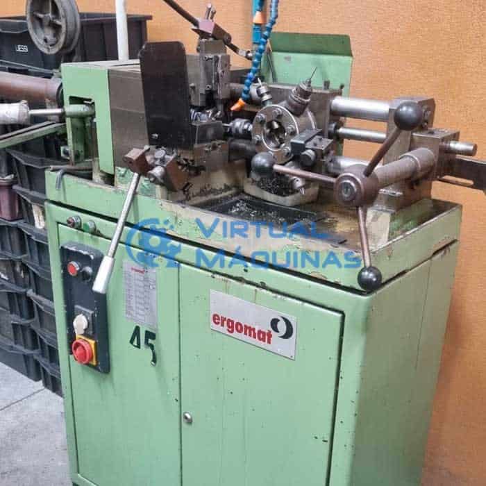 Torno Revólver Marca Ergomat Modelo Thr 26 Até Barras De 26 Mm