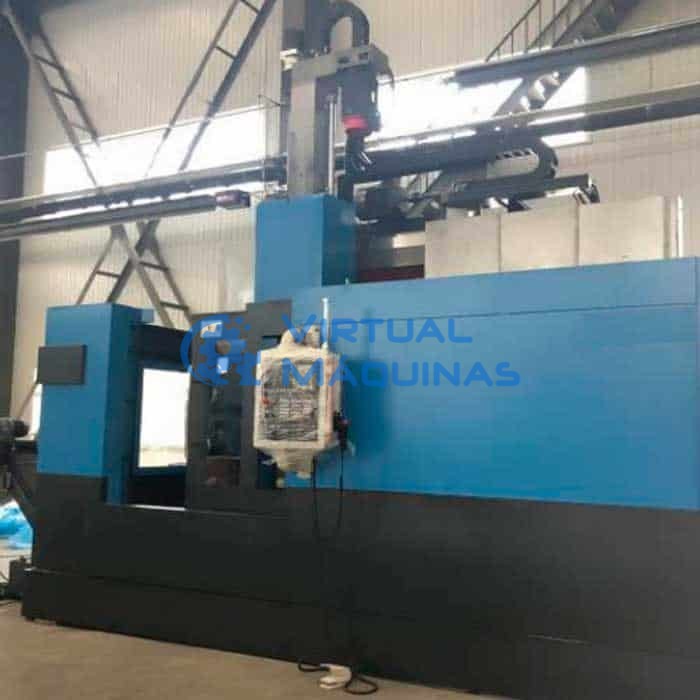 Torno Vertical Cnc Modelo 5123 Com Diâmetro Torneável De 2300 Mm