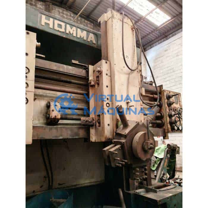 Torno Vertical Dupla Coluna Marca Homma Até Diâmetro De 2300 Mm