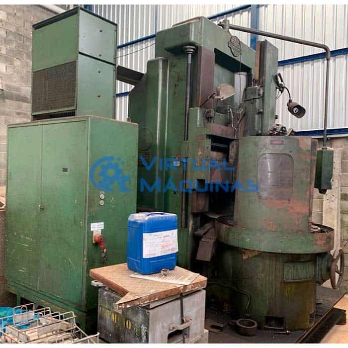 Torno Vertical Italiano Com Placa De Diâmetro 900 Mm